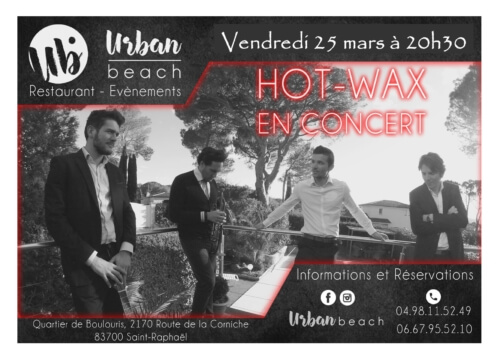 HOT-WAX en concert ce Vendredi 25 mars