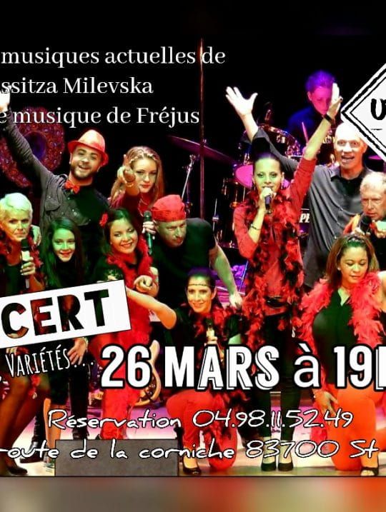 Concert Pop, Rock, Variétés avec l'école de musique de Fréjus