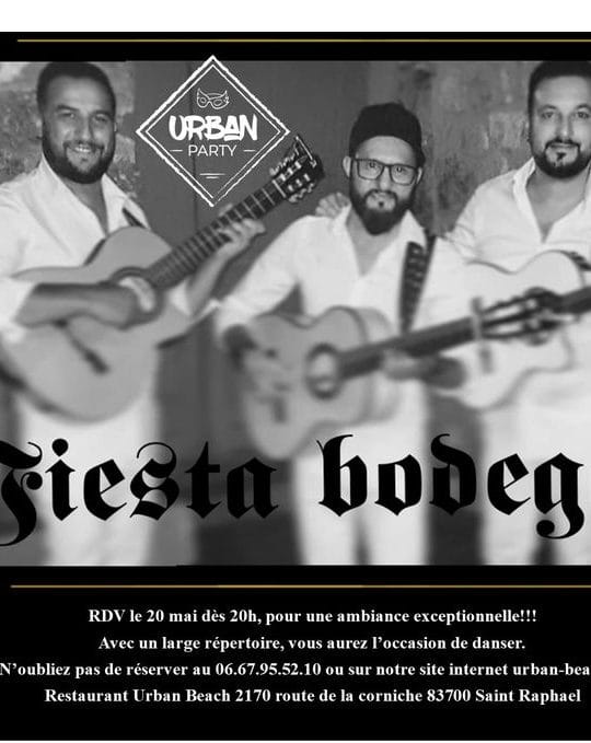 CONCERT LIVE FIESTA BODEGA à L'URBAN BEACH