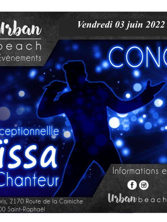 CONCERT LIVE avec MAÏSSA à L'URBAN BEACH - SAINT RAPHAËL