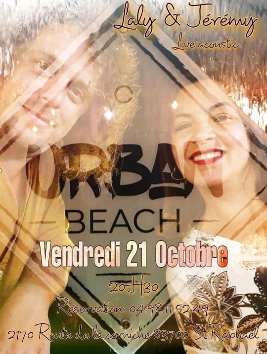 MUSIQUE ACOUSTIQUE avec Laly & Jérémy à L'URBAN BEACH