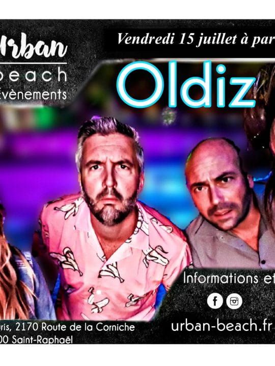 CONCERT LIVE - OLDIZ à l'URBAN BEACH SAINT-RAPHAEL