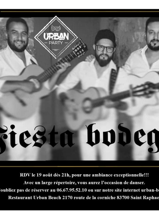 CONCERT LIVE à L'URBAN BEACH avec FIESTA BODEGA