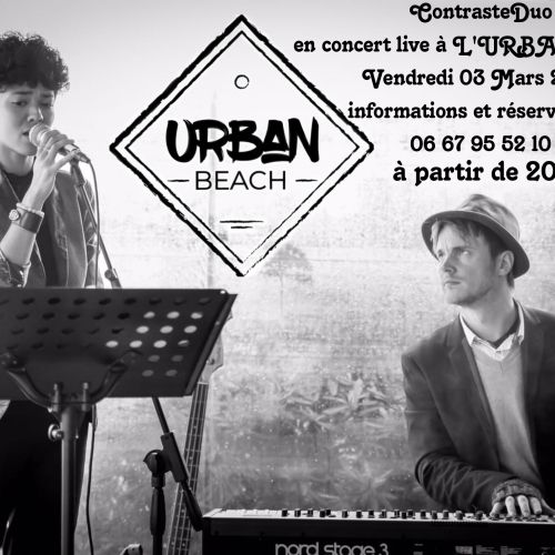 Concert Live avec Contraste Duo à l'Urban Beach !
