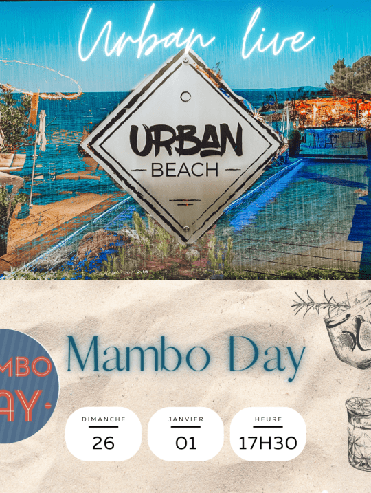 Mambo Day à L'Urban Beach, le 26 janvier !
