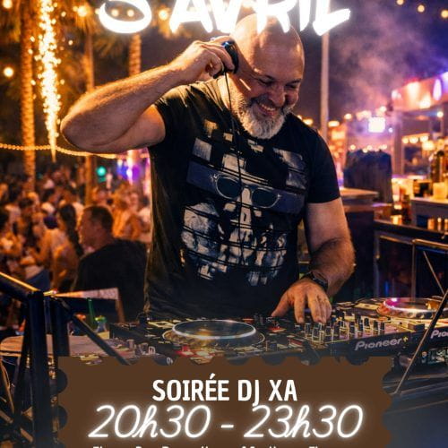 Soirée DJ XA vendredi 3 avril à partir de 20h30 à Urban Beach !