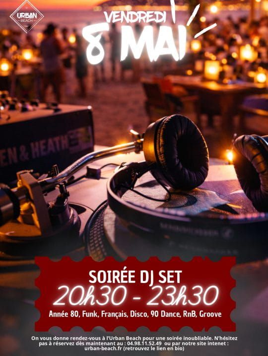 Soirée Rétro à Urban Beach – vendredi 8 mai à partir de 20h30 !