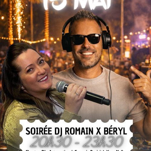 Soirée Live & DJ avec Romain X BÉRYL – Vendredi 15 mai à partir de 20h30 à Urban Beach !