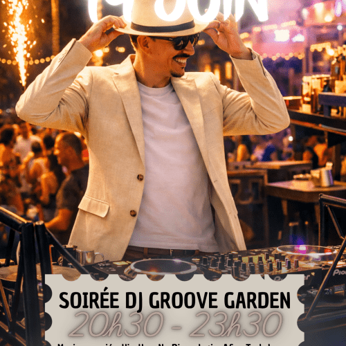 Soirée Groove Garden vendredi 19 juin à partir de 20h30 à Urban Beach !