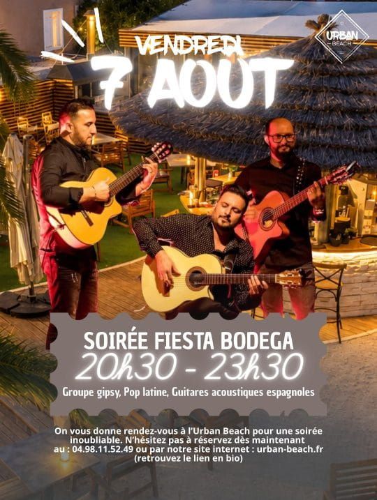 Soirée Gipsy vendredi 7 août à partir de 20h30 à Urban Beach !